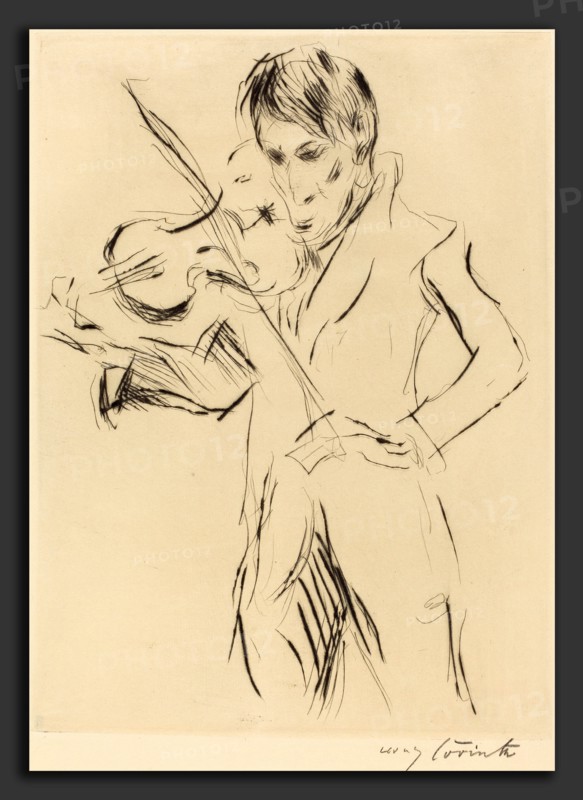 Lovis Corinth, Andreas Weissgaerber-II (Bildnis Andreas Weissgaerber), German, 1858 - 1925, 1919, drypoint in black on laid paper