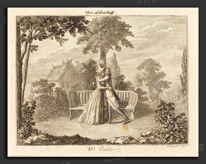 Daniel Nikolaus Chodowiecki (German, 1726 - 1801), Lovers, 1793, etching