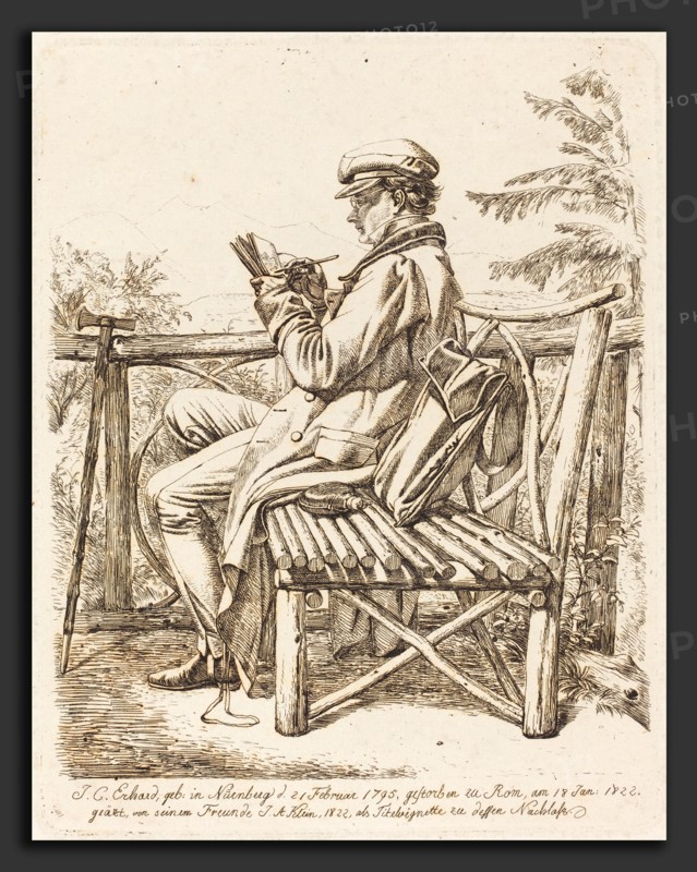 Johann Adam Klein (German, 1792 - 1875), J.C. Erhard, 1822, etching on wove paper