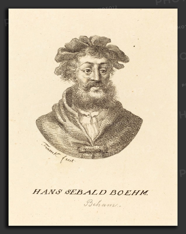 Alfred von Franck (Austrian, 1808 - 1884), Hans Sebald Beham, lithograph