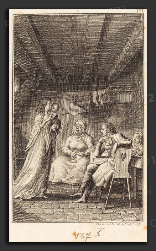 Daniel Nikolaus Chodowiecki (German, 1726 - 1801), The Voyage to Paris, 1798, etching