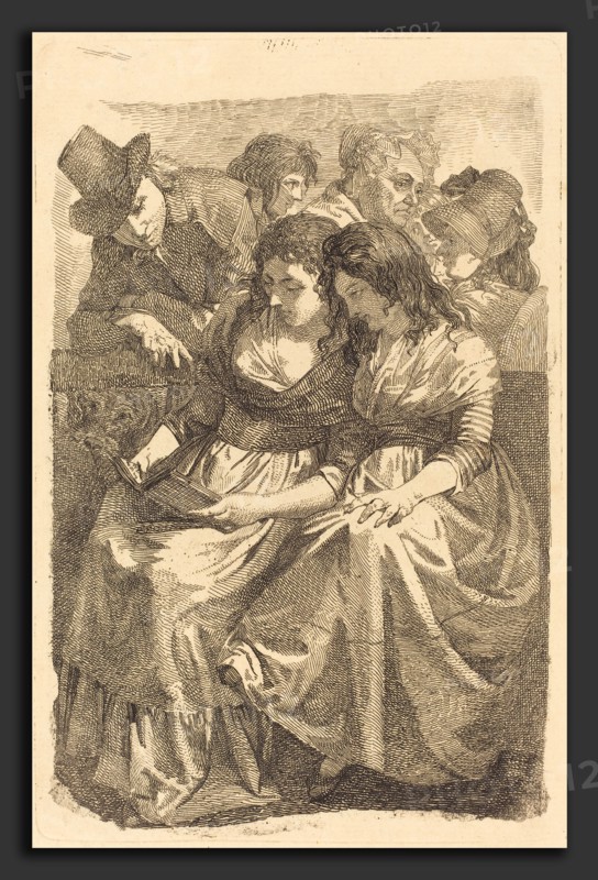 Johann Gottfried Schadow (German, 1764 - 1850), Schadow and His Family, 1794-95, etching on laid paper