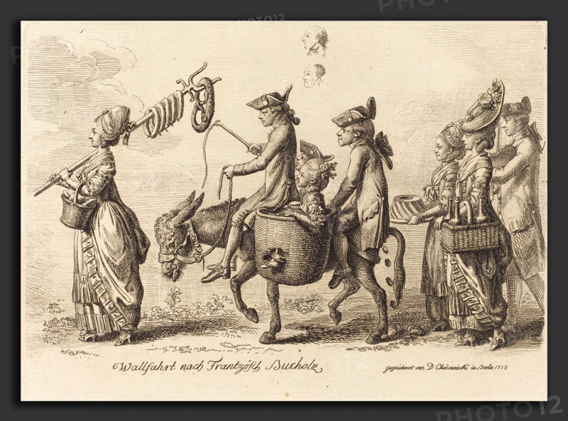Daniel Nikolaus Chodowiecki (German, 1726 - 1801), Pilgrimage to French Bucholz, 1775, etching