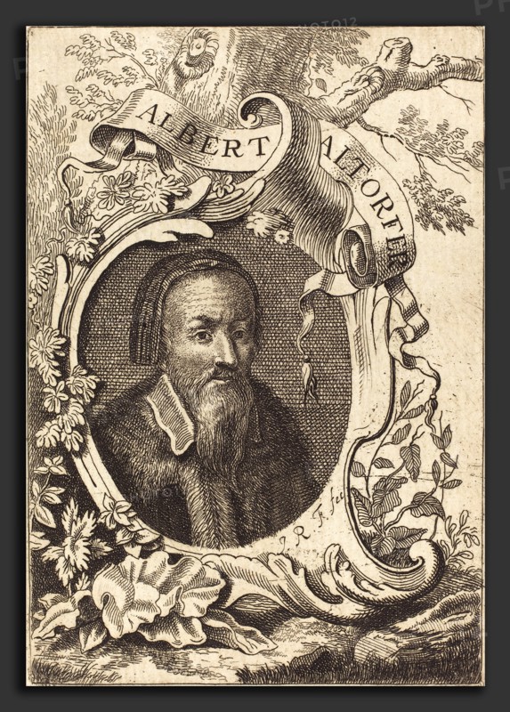 Jeremias Falck (German, c. 1619 - 1677), Albrecht Altdorfer, etching and engraving