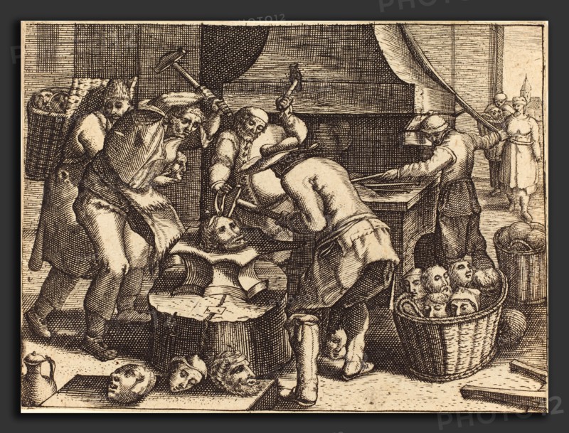 Andreas Bretschneider III (German, c. 1578 - c. 1640), Exempel und Lehr Jetziger Welt Lauf, published 1622, etching