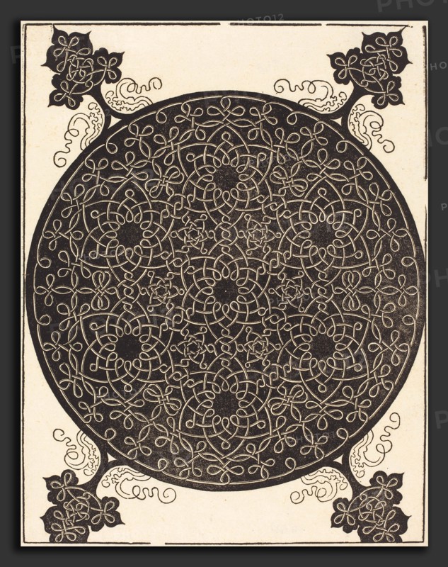 Albrecht DÃ¼rer (German, 1471 - 1528), The Sixth Knot  (combining seven small systems of knots with black centers), probably 1506-1507, woodcut