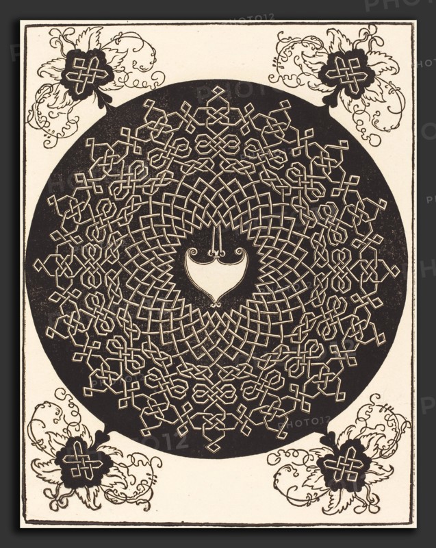 Albrecht DÃ¼rer (German, 1471 - 1528), The First Knot (with a heart-shaped shield), probably 1506-1507, woodcut