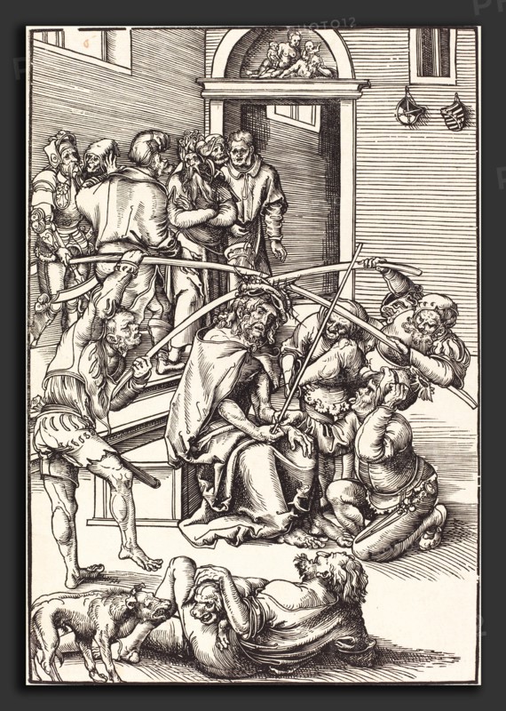 Lucas Cranach the Elder (German, 1472 - 1553), Christ Crowned with Thorns, in or before 1509, woodcut