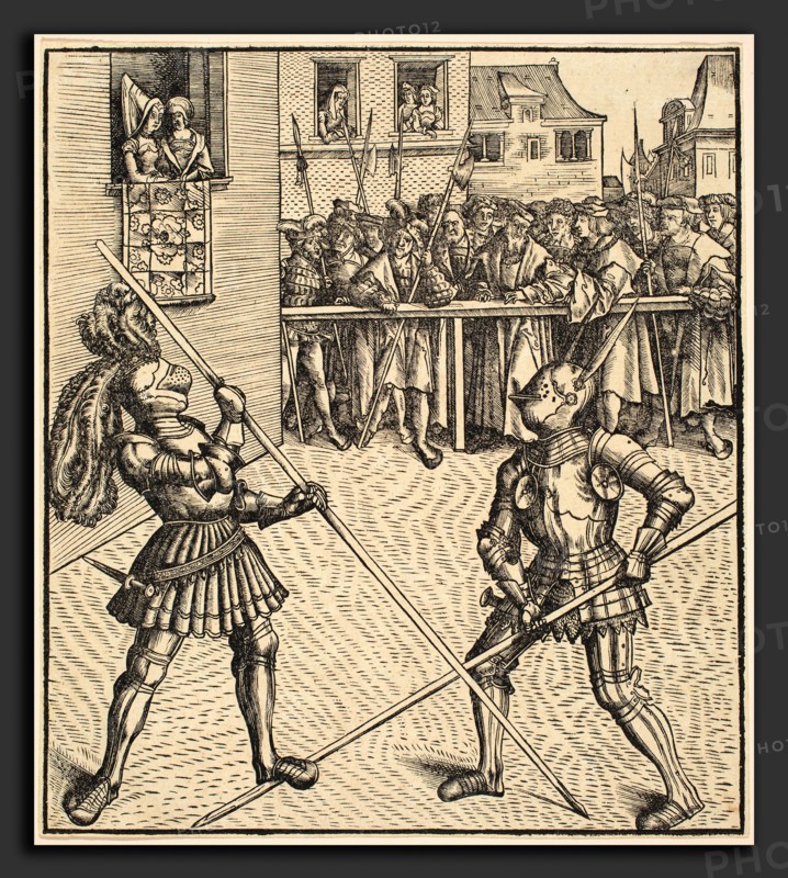 Leonhard Beck (German, c. 1480 - 1542), Tournament on the Occasion of the Festivity of the Marriage, 1514-1516, woodcut