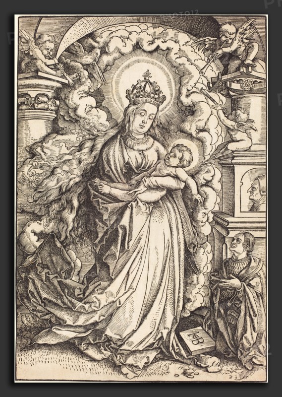 Hans Baldung Grien (German, 1484-1485 - 1545), Madonna and Child, 1515-1517, woodcut on laid paper