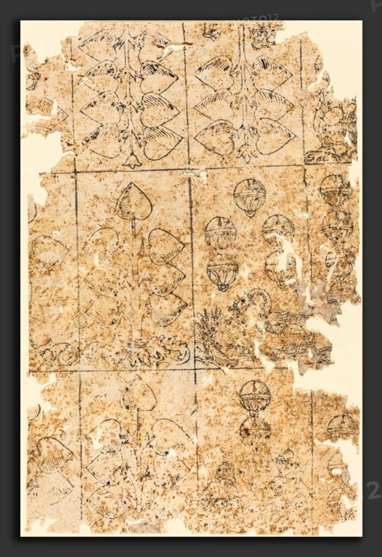German 16th Century, Playing Card, woodcut