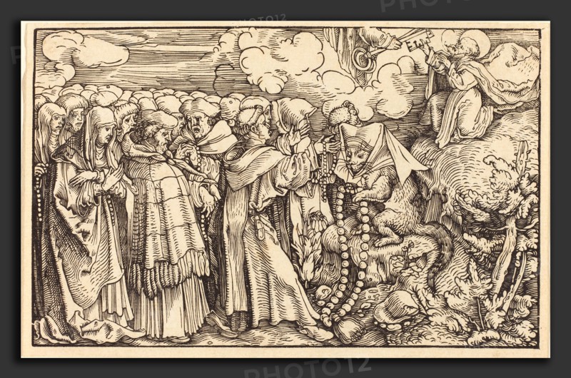 Hans Weiditz, II (German, 1500 or before - c. 1536), Allegory - Religious Frivolity, woodcut
