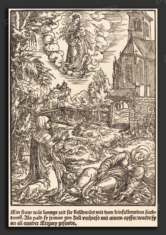 Master of the Miracles of Mariazell (German, active early 16th century), Ein Frau war lannge Zeit, c. 1503, woodcut