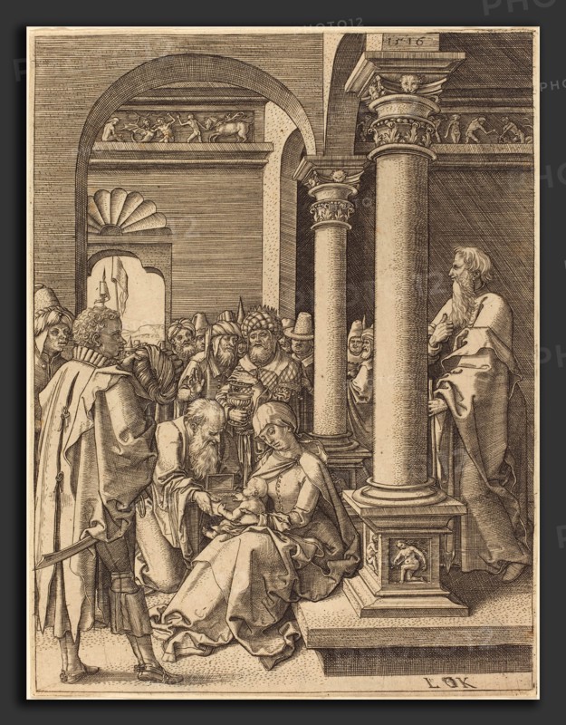 Ludwig Krug (German, c. 1488 - 1532), The Adoration of the Magi, engraving