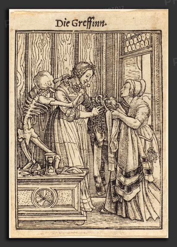 Hans Holbein the Younger (German, 1497-1498 - 1543), Countess, woodcut