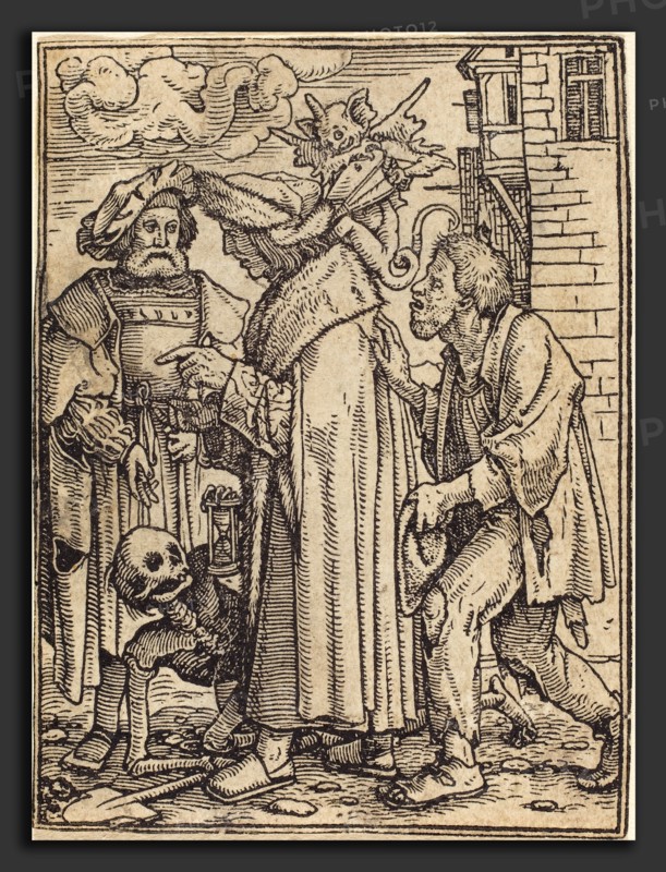 Hans Holbein the Younger (German, 1497-1498 - 1543), Counsellor, woodcut