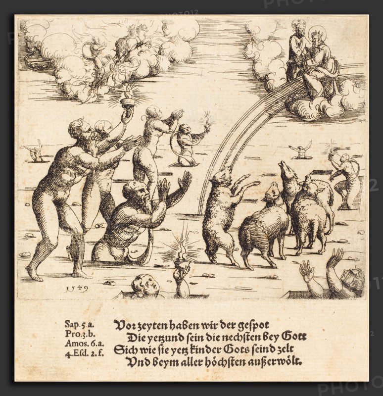 Augustin Hirschvogel (German, 1503 - 1553), The Last Judgment, 1549, etching