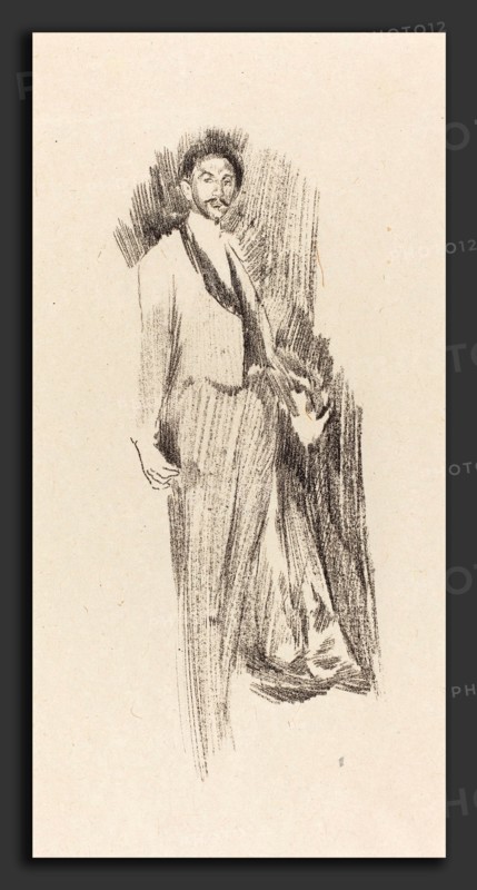 James McNeill Whistler (American, 1834 - 1903), Count Robert de Montesquiou, No.III, 1895, lithograph