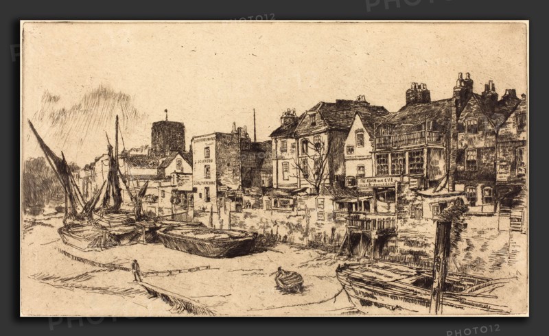 James McNeill Whistler (American, 1834 - 1903), The "Adam and Eve, " Old Chelsea, 1879, etching and drypoint