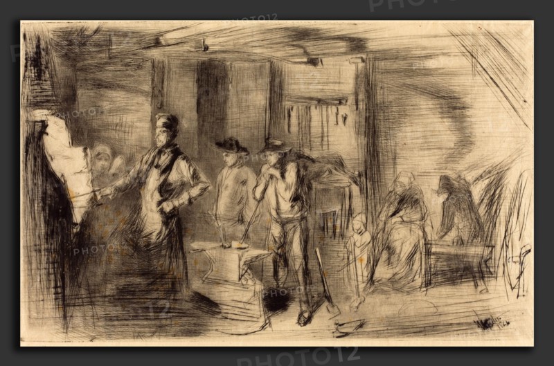 James McNeill Whistler (American, 1834 - 1903), The Forge, 1861, etching