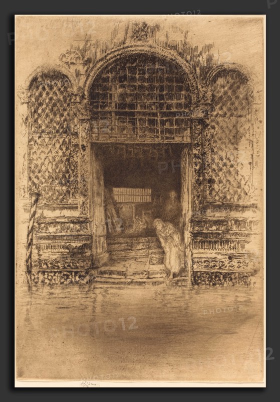 James McNeill Whistler (American, 1834 - 1903), The Doorway, 1880, etching