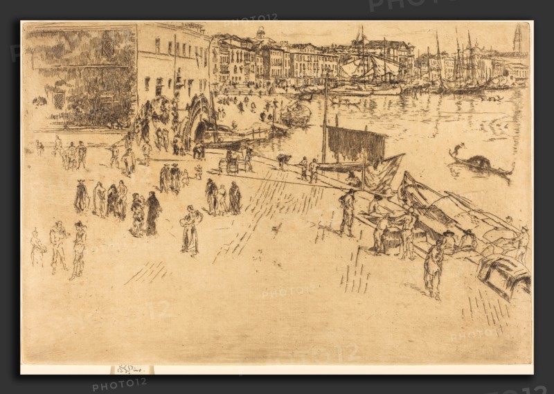 James McNeill Whistler (American, 1834 - 1903), The Riva, No.I, 1879-1880, etching