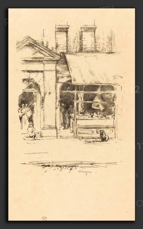 James McNeill Whistler (American, 1834 - 1903), The Butcher's Dog, 1896, lithograph