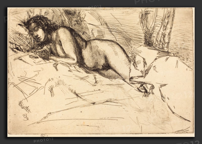 James McNeill Whistler (American, 1834 - 1903), Venus, 1859, etching and drypoint in black on cream wove paper