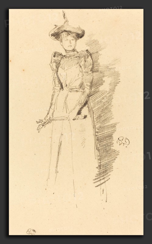 James McNeill Whistler (American, 1834 - 1903), Gants de SuÃ¨de, 1890, lithograph on cream laid paper