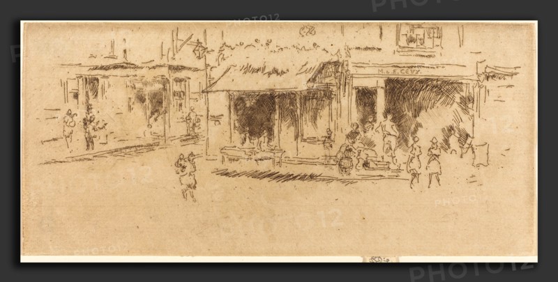 James McNeill Whistler (American, 1834 - 1903), Saint James's Place, Hounsditch, c. 1886-1888, etching