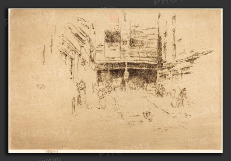 James McNeill Whistler (American, 1834 - 1903), Clothes Exchange, No.I, 1887, etching