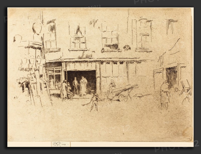 James McNeill Whistler (American, 1834 - 1903), Little Court, c. 1880-1881, etching
