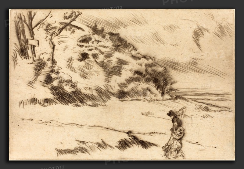 James McNeill Whistler (American, 1834 - 1903), Speke Shore, c. 1875, etching and drypoint