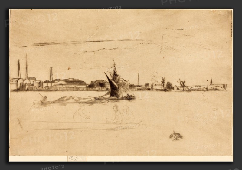 James McNeill Whistler (American, 1834 - 1903), Price's Candle-Works, c. 1875, etching