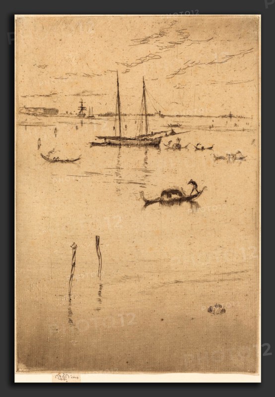 James McNeill Whistler (American, 1834 - 1903), The Little Lagoon, 1879-1880, etching