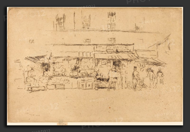 James McNeill Whistler (American, 1834 - 1903), Quai de Montebello, 1893, etching