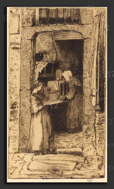 James McNeill Whistler (American, 1834 - 1903), La Marchande de Moutarde, 1858, etching