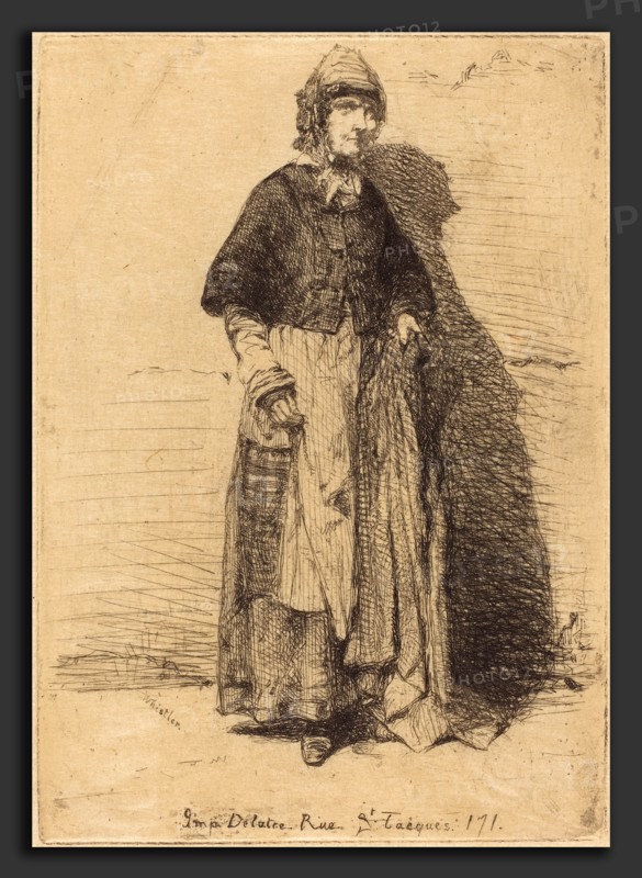 James McNeill Whistler (American, 1834 - 1903), La Mere Gerard, 1858, etching