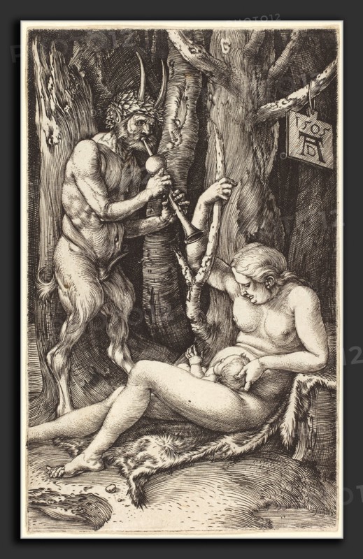 Albrecht DÃ¼rer (German, 1471 - 1528), Satyr's Family, 1505, engraving on laid paper