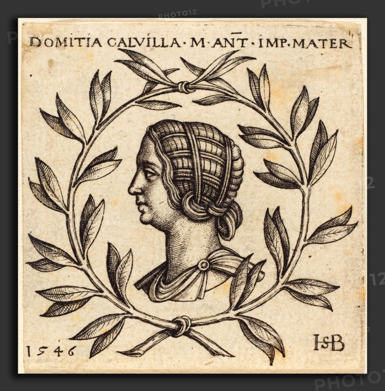 Sebald Beham (German, 1500 - 1550), Domitia Calvilla, 1546, engraving