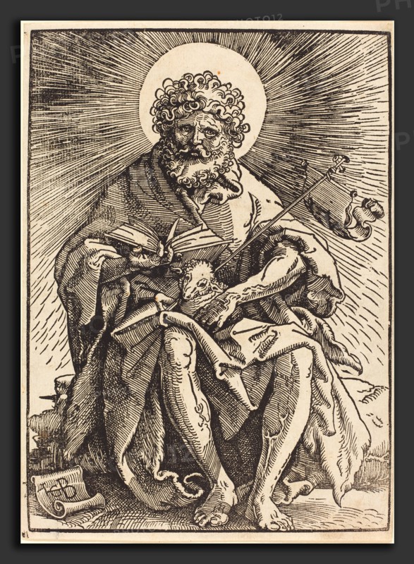 Hans Baldung Grien (German, 1484-1485 - 1545), Saint John the Baptist, 1517, woodcut