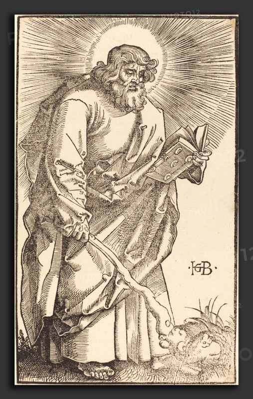 Hans Baldung Grien (German, 1484-1485 - 1545), Apostle Judas Thaddeus, 1519, woodcut