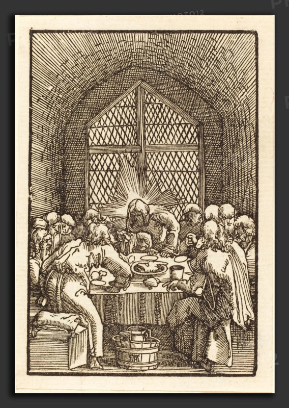Albrecht Altdorfer (German, 1480 or before - 1538), The Last Supper, c. 1513, woodcut