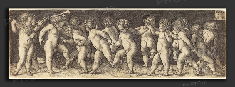 Heinrich Aldegrever (German, 1502 - 1555-1561), Dancing Children, 1535, engraving