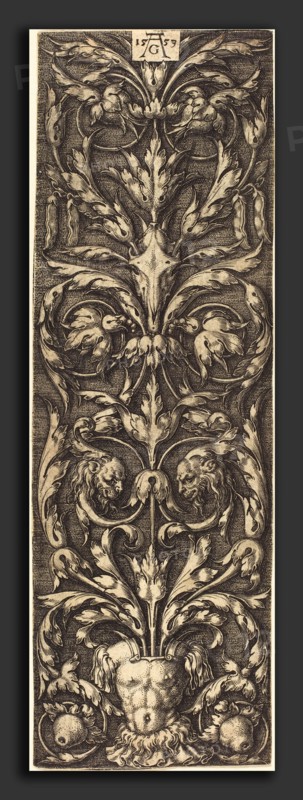 Heinrich Aldegrever (German, 1502 - 1555-1561), Ornament, 1553, engraving