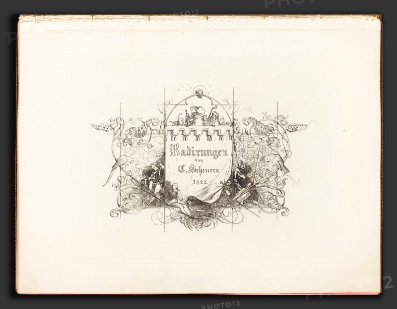 Caspar Johann Nepomuk Scheuren (German, 1810 - 1887), Radirungen, 1842-1846, complete set of title page and 25 etchings