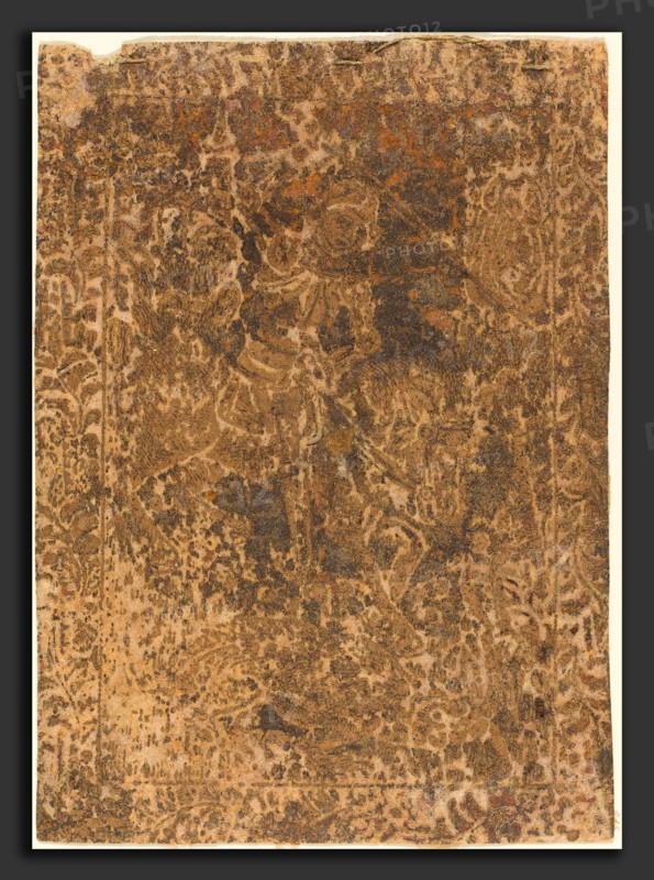 German 15th Century, Saint George, c. 1470, paste print