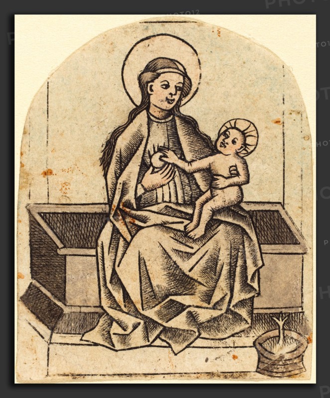 Master of the Dutuit Mount of Olives (German, active c. 1450-1470), Madonna and Child, c. 1460, engraving
