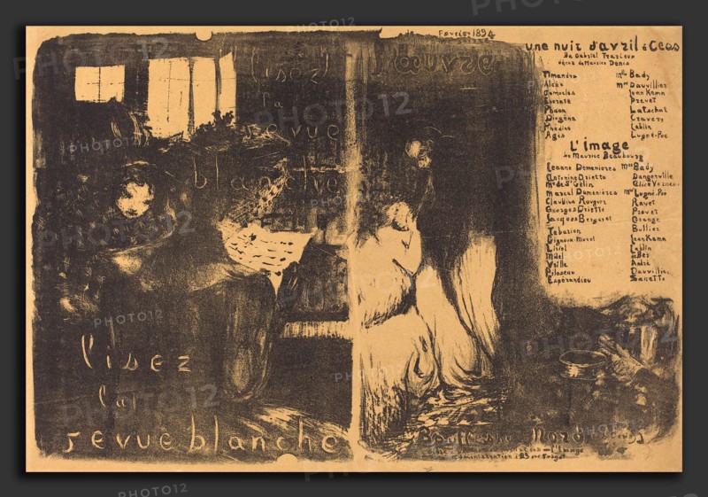 Edouard Vuillard (French, 1868 - 1940), Une Nuit d'Avril Ã  Céos; L'Image, 1894, lithograph in black on light brown wove paper