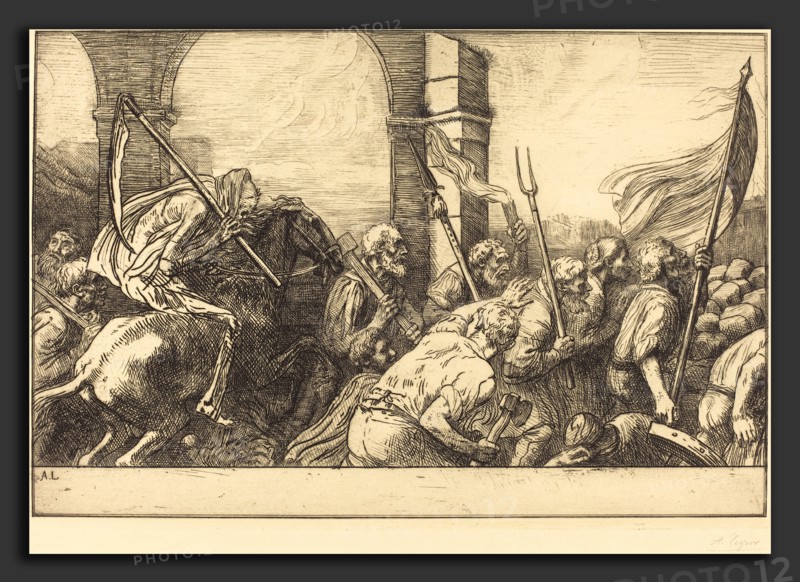 Alphonse Legros, The Triumph of Death: Departure (Le triomphe de la mort: Le depart), French, 1837 - 1911, etching